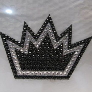 NBA Sacramento Kings Bling Emblem Adhesive Decal